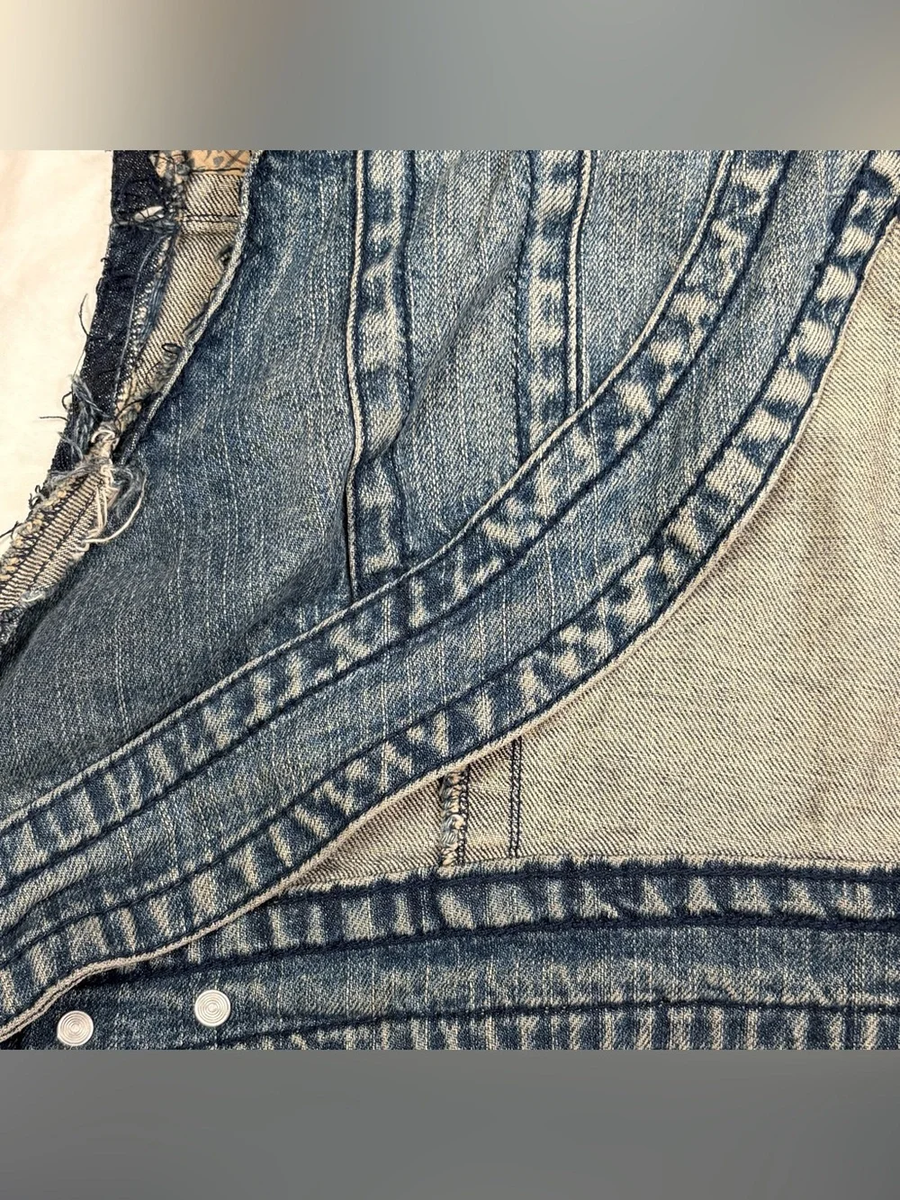 Venezia Cropped Denim Vest